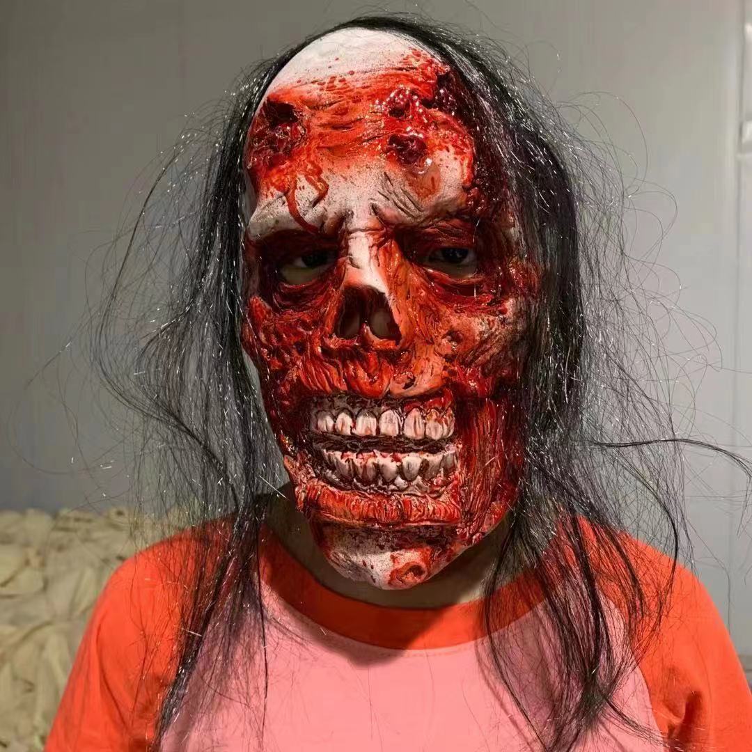 Halloween Horrible Room Escape Wigs&Mask Murder-STYLEGOING