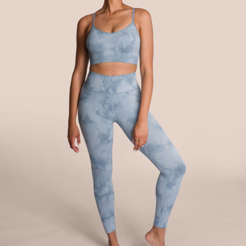 Sexy Fast Drying Dyed Yoga Sets for Women