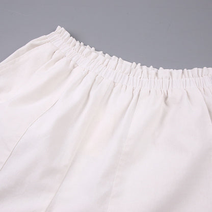 Summer Two Pieces White Women Suits
