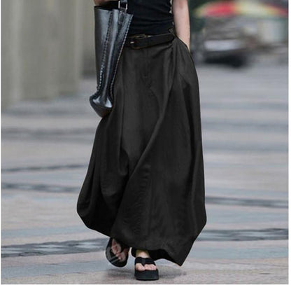 New Elastic Waist Women Plus Size Skirts-STYLEGOING
