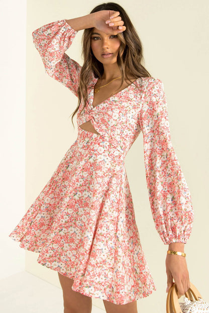 Sexy Causal Long Sleeves V Neck Short Dresses--Free Shipping at meselling99