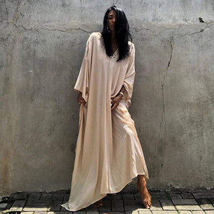 Casual Summer Holiday  Long Romper Cover Up Dresses