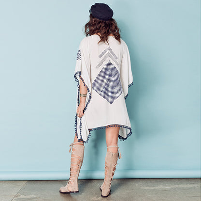 Boho Tassels Summer Holiday Bikini Cover Up Dresses