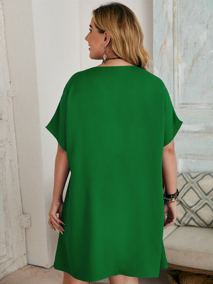 Plain Plus Sizes Women Daily Dresses