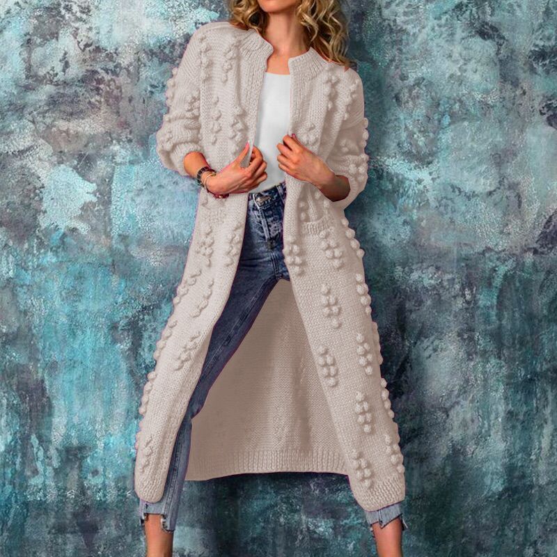 Casual Knitted Long Cardigan Coats for Women