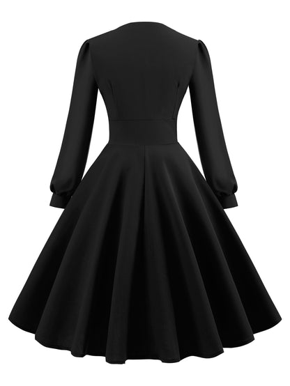 Vintage Long Sleeves Dresses with Button
