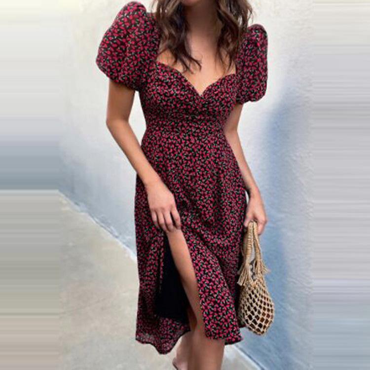 Sweety Summer Short Sleeves Cute Dresses-STYLEGOING