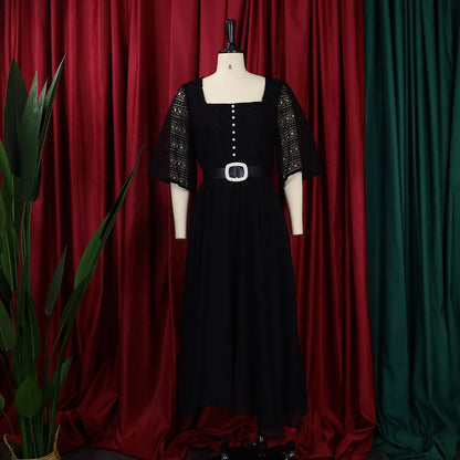Elegant Chiffon Women Dresses with Belt