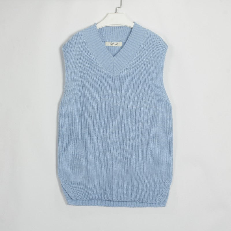 Women Sleeveless Knitted Vest