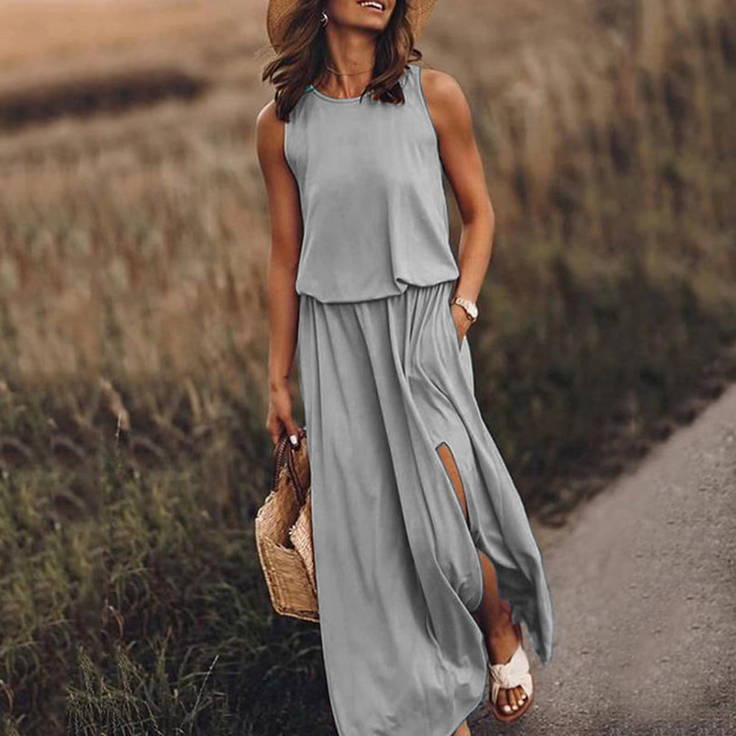 Casual Sleeveless Summer Long Maxi Dresses