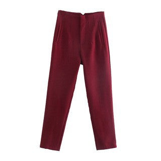 Elegant High Waist Summer Slim Casual Pants for Women