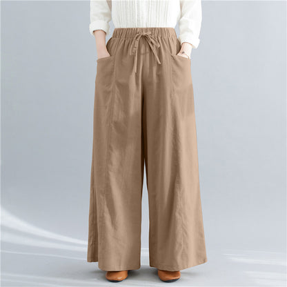 Casual Linen Loose Plus Sizes Women Pants