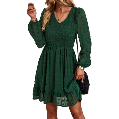 Casual  Long Sleeves Short Daily Dresses