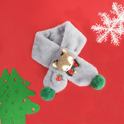 Christmas Elk Design Warm Scarves for Kids