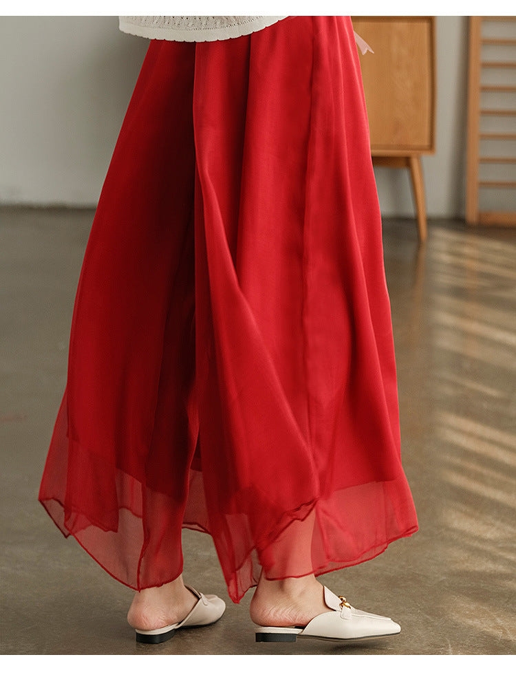 Fariy Summer Chiffon Women Plus Sizes Skirts