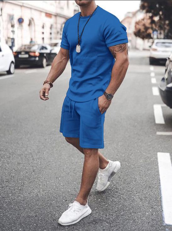 Men's Short Sleeves T-shirts&Pants Suits-STYLEGOING