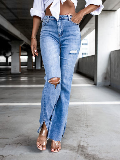 Casual Straight Women Autumn Jeans