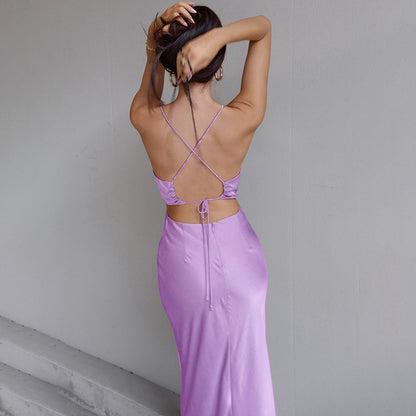 Sexy Backless Bandage Summer Slip Dresses