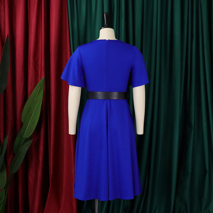 Women Plus Sizes Dresses with Belt
