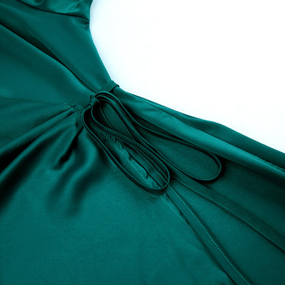 Green French Style Long Dresses for Women