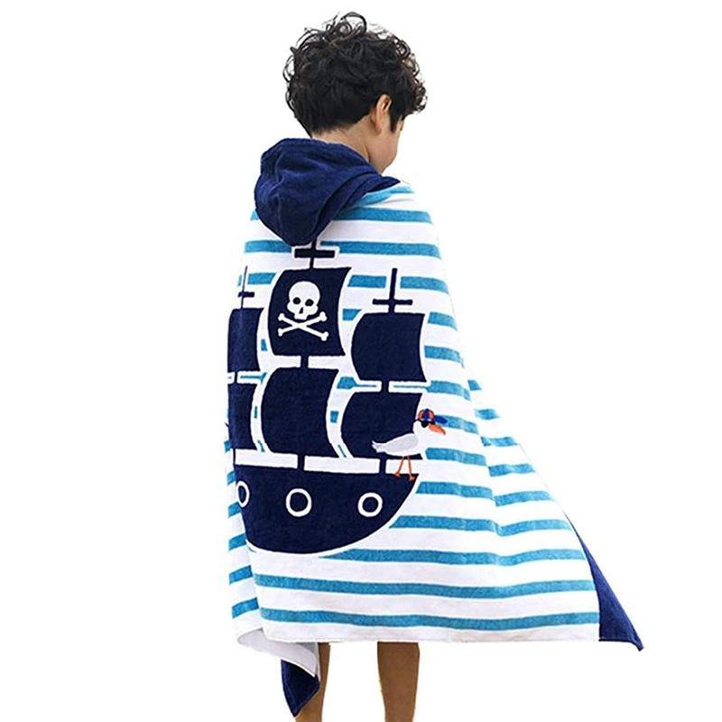 Kids Cartoon Print Bath Towel-STYLEGOING