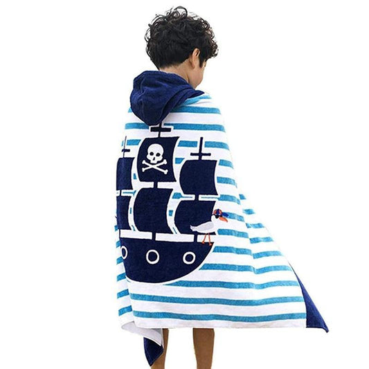 Kids Cartoon Print Bath Towel-STYLEGOING