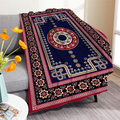Vintage Boho Fleece Throw Blankets