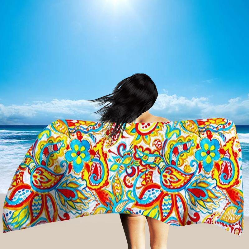 Summer Fast Drying Print Beach Bathing Towel-STYLEGOING