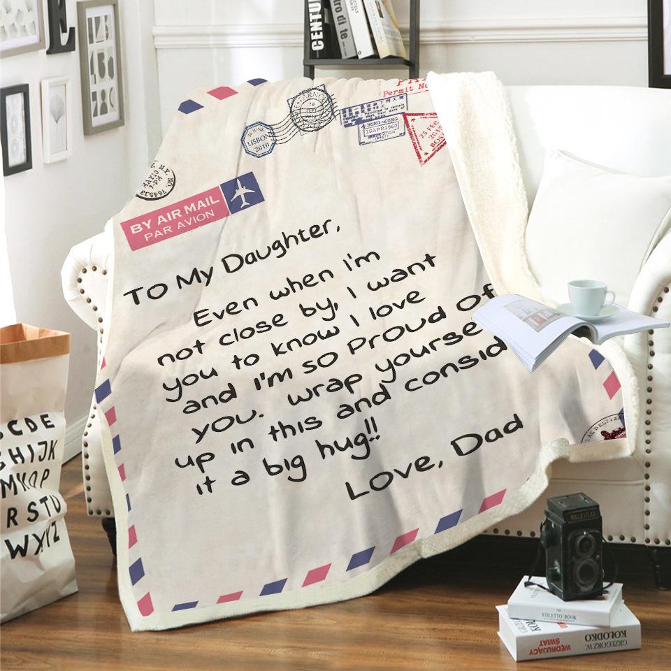 To Your Loved Envelope Style Sherpa Blanket--Free Shipping at meselling99