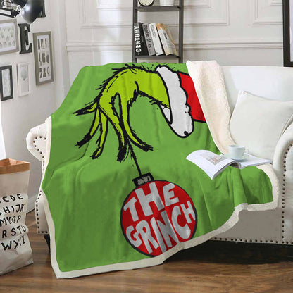 Christmas Grinch Soft Throw Blankets