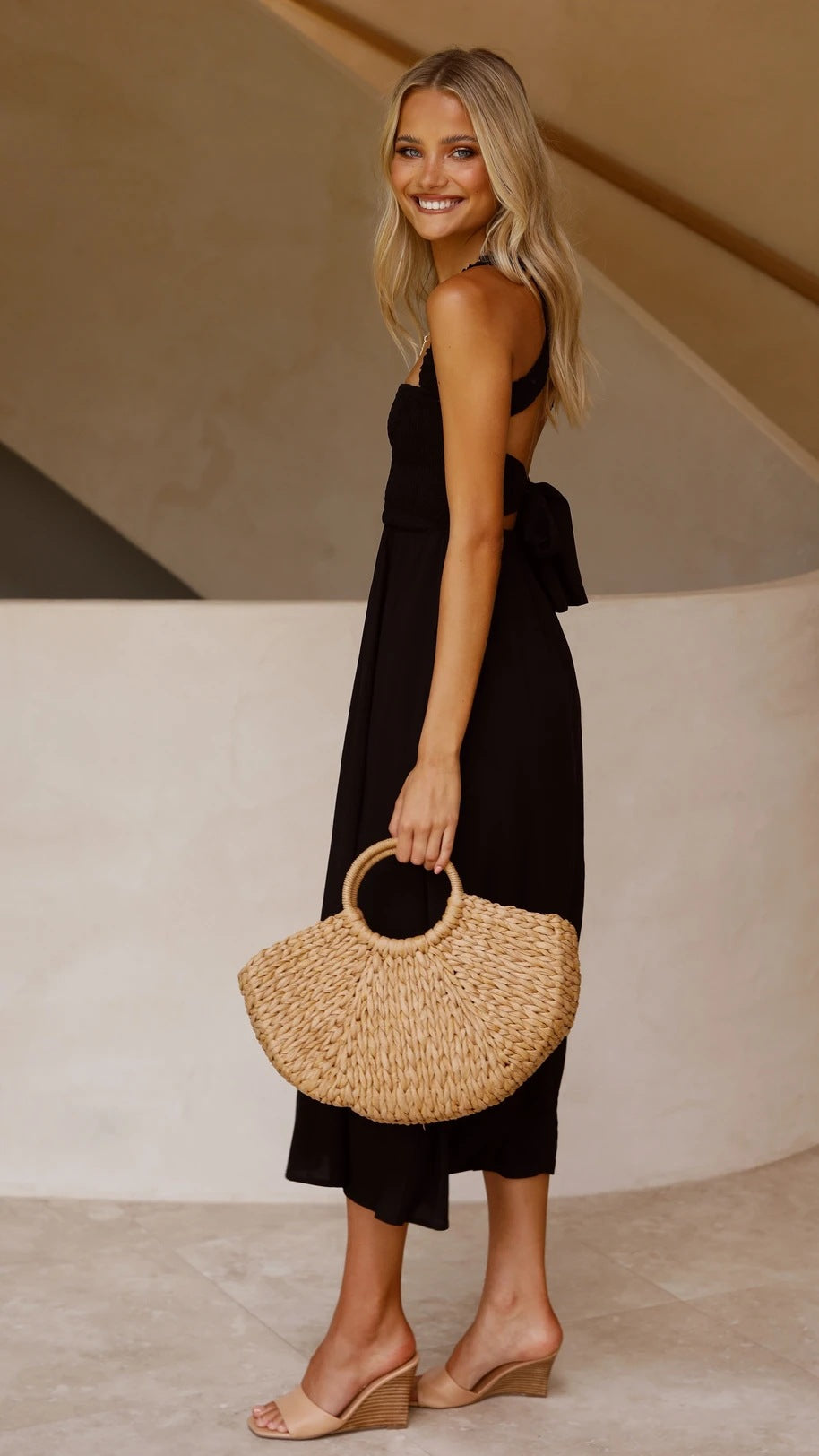 Sexy Backless Off The Shoulder Summer Linen Dresses