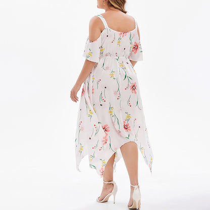 Summer Chiffon Women Plus Sizes Dresses