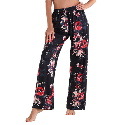 Leisure Women Comfortable Pants with Pocket