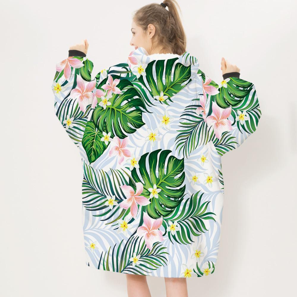 3D Plants and Flowers Cozy Sleeves Blanket-Plant-4-Adult-Free Shipping at meselling99
