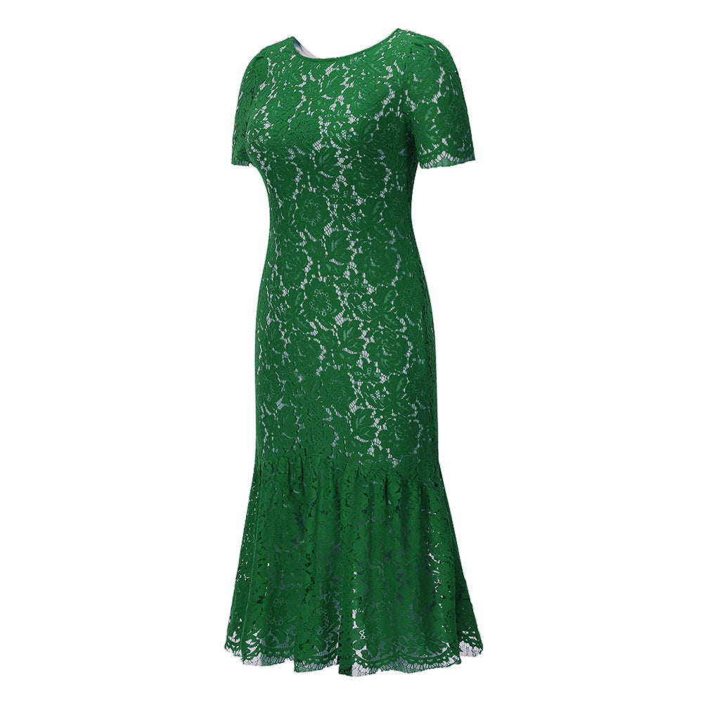 Sexy Backless Elegant Lace Dresses for Women