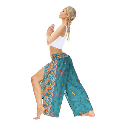 Casual Floral Print Women Yoga Loose Pants