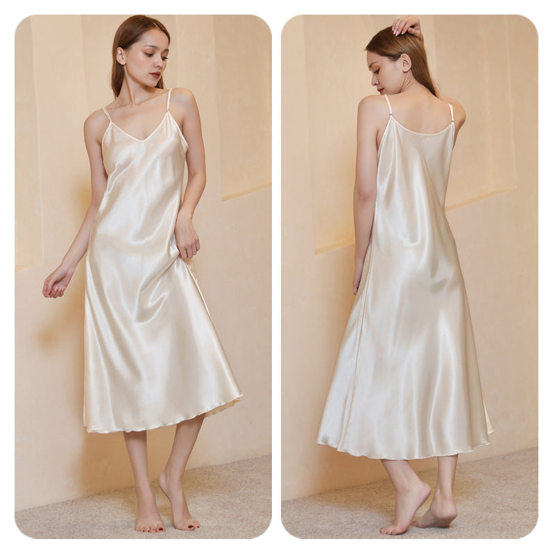Sexy Satin Women Night Dresses