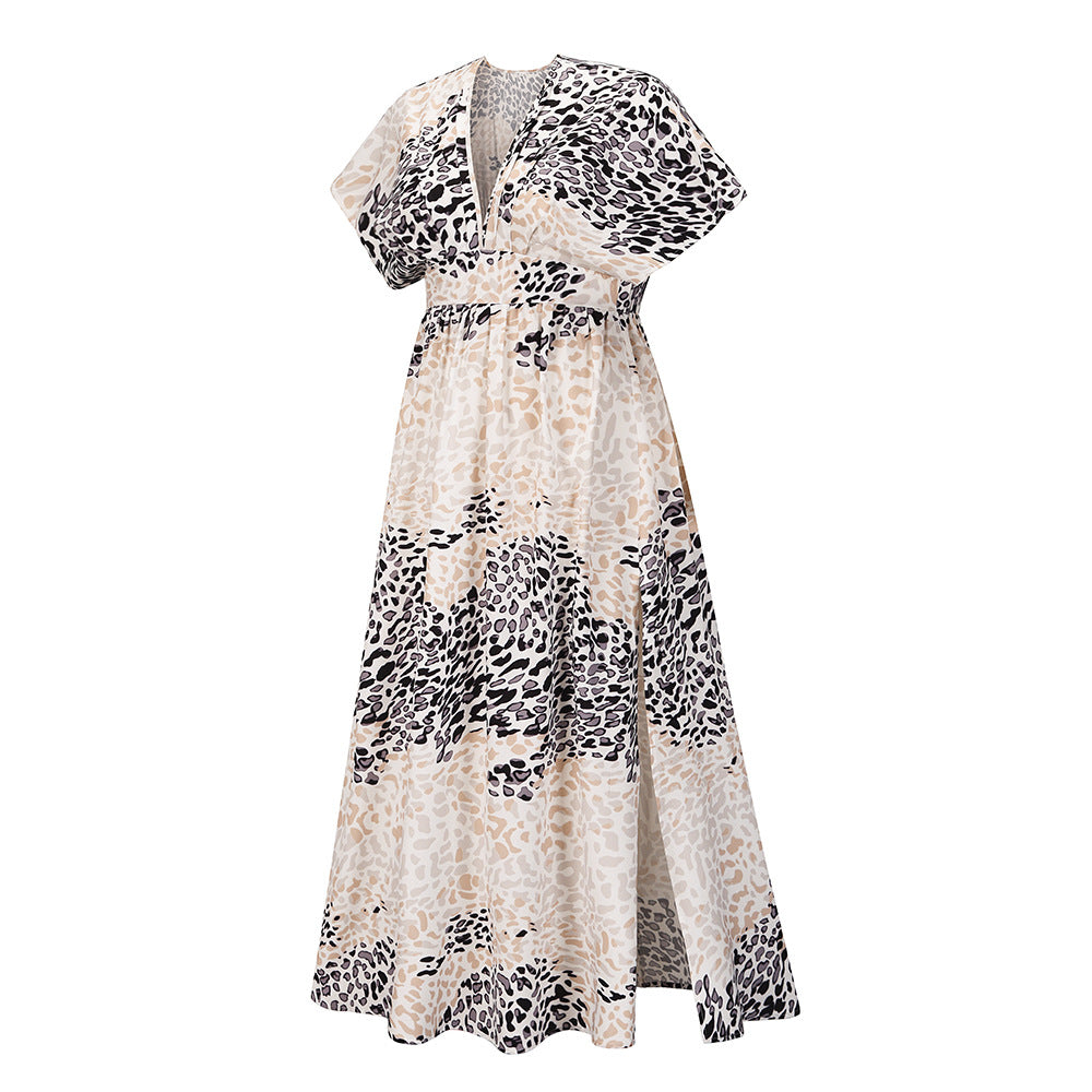 Summer Casual Bat Sleeves Beach Long Dresses