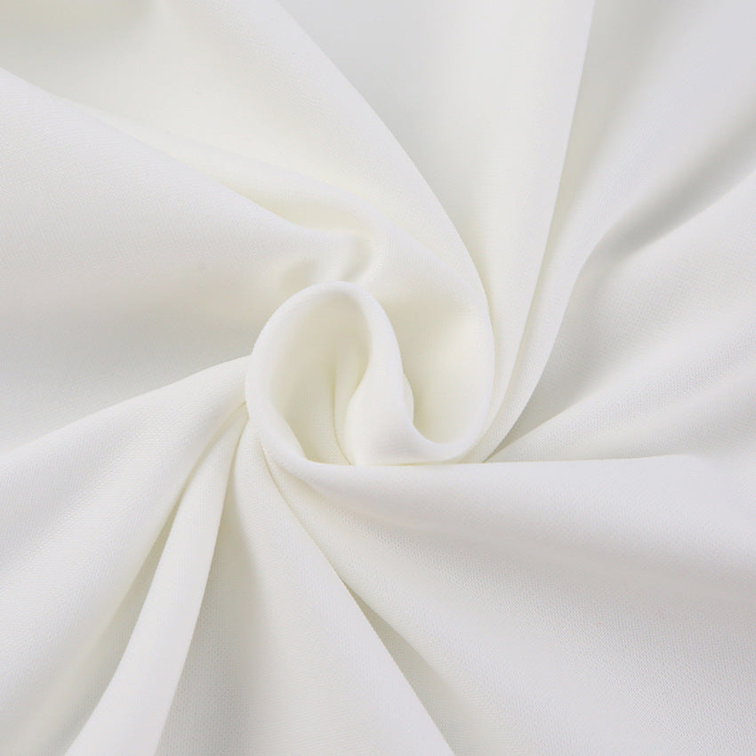 White Polo Shirts and Shorts Summer Suits