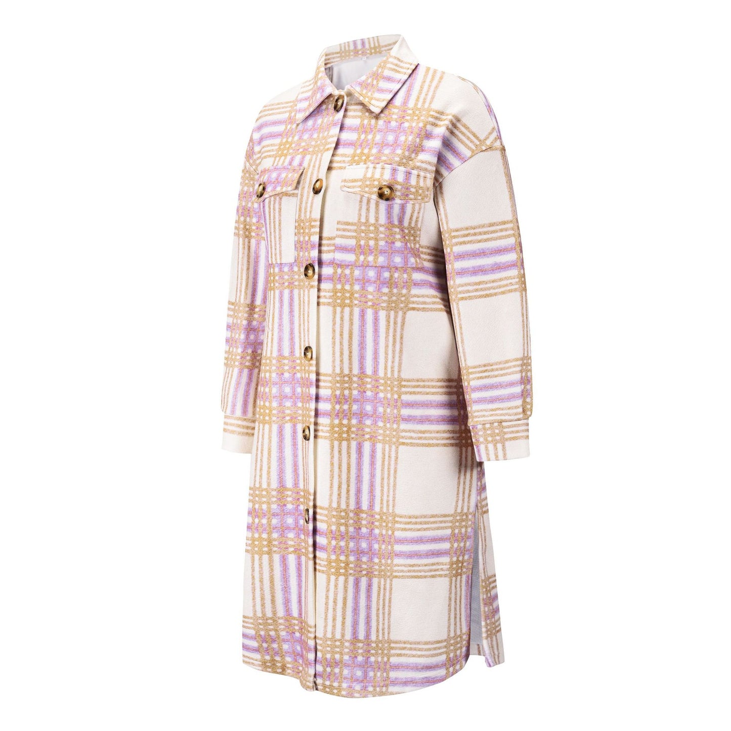 Plus Sizes Women Woolen Casual Long Shirts
