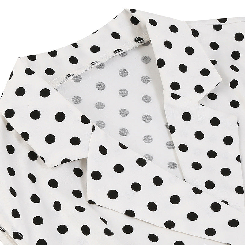 Vintage Sleeveless Polka Dot Dresses