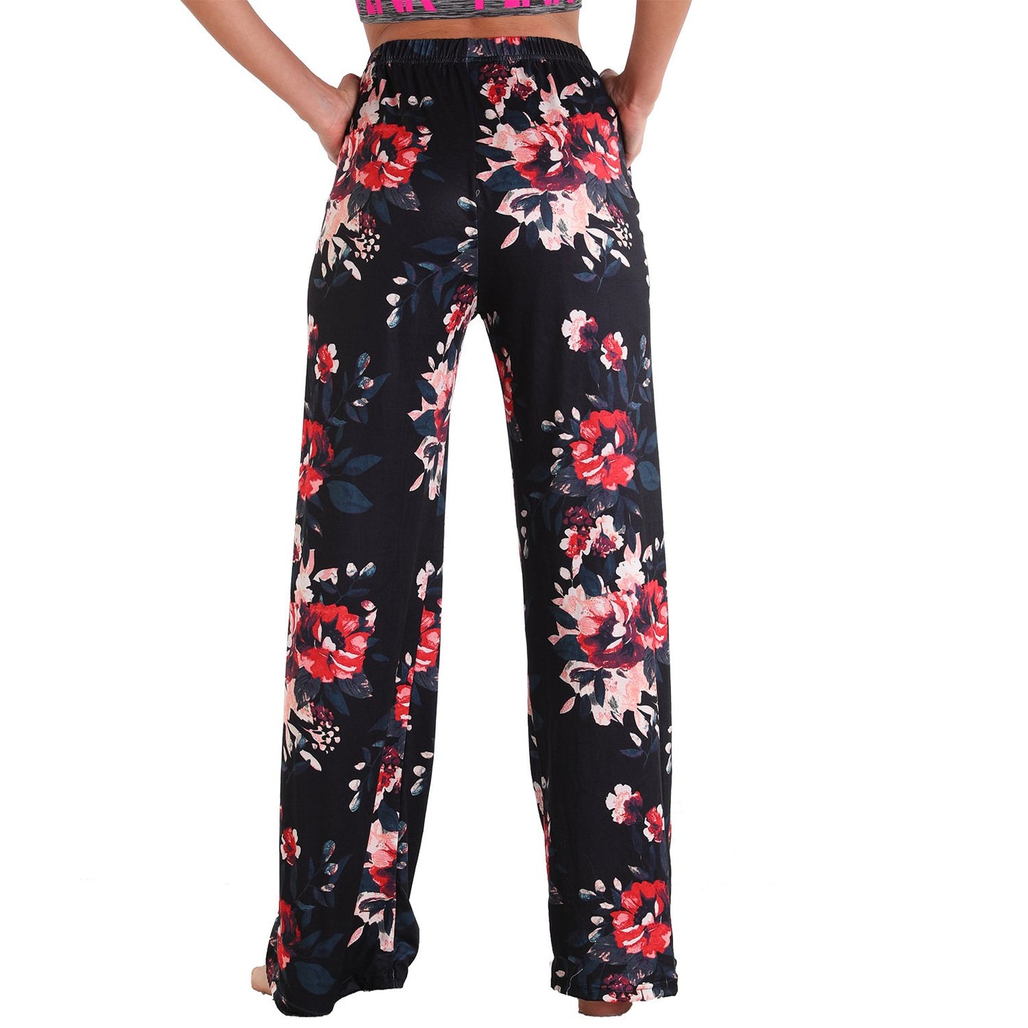 Leisure Women Comfortable Pants with Pocket