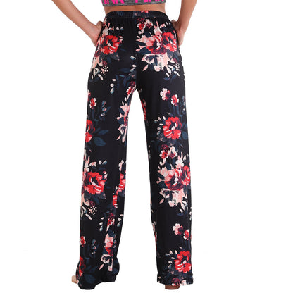 Leisure Women Comfortable Pants with Pocket