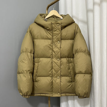 Winter Down Fashion Overcoats with Hats