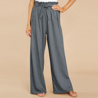 Casual Women Linen Long Pants--Free Shipping at meselling99
