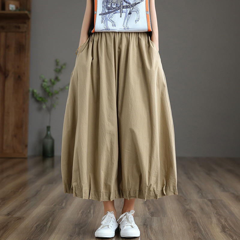 Casual Summer High Waist Women A Line Dresses