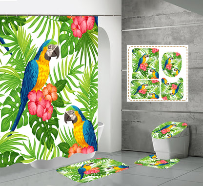 3D Flying Birds Print Fabric Shower Curtain Sets