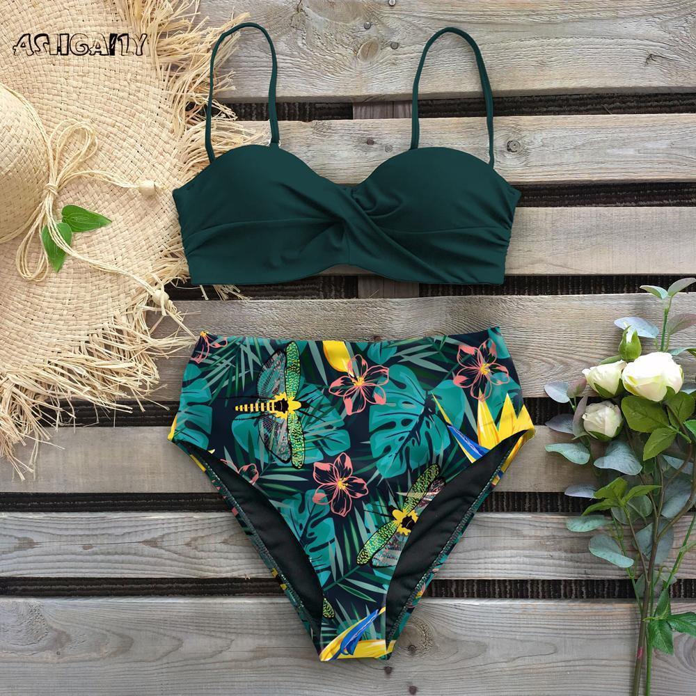 Beach High Waist Summer Bikinis-STYLEGOING