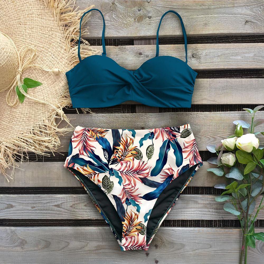 Beach High Waist Summer Bikinis-STYLEGOING