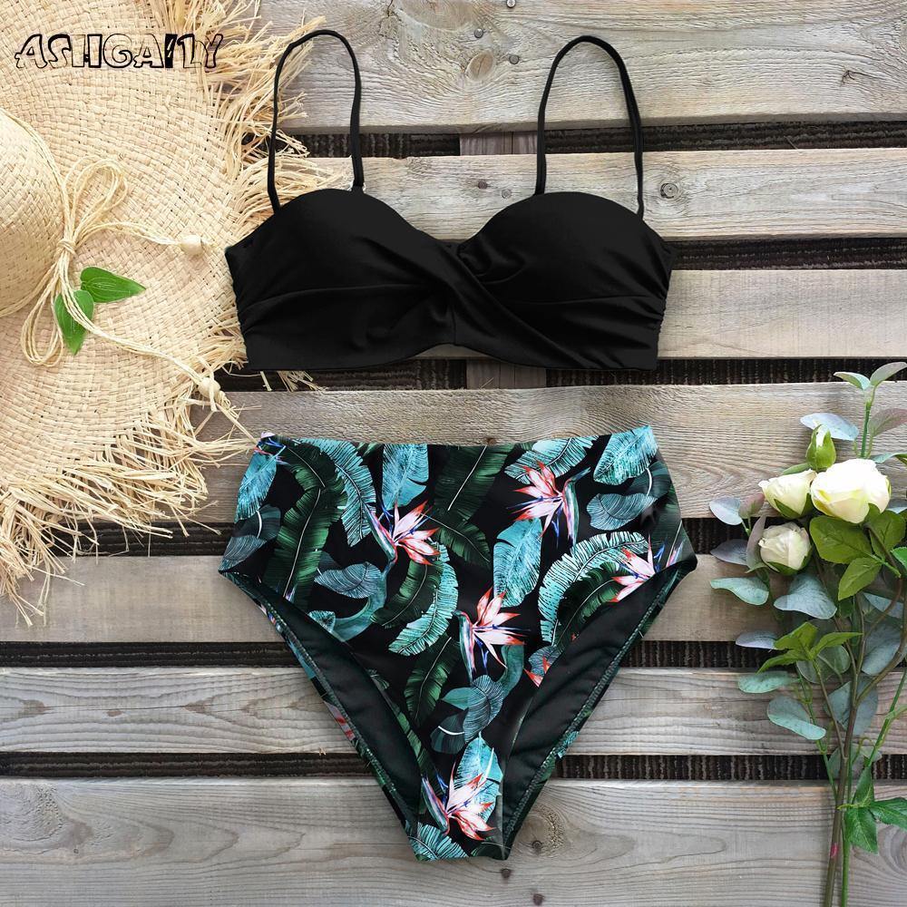 Beach High Waist Summer Bikinis-STYLEGOING